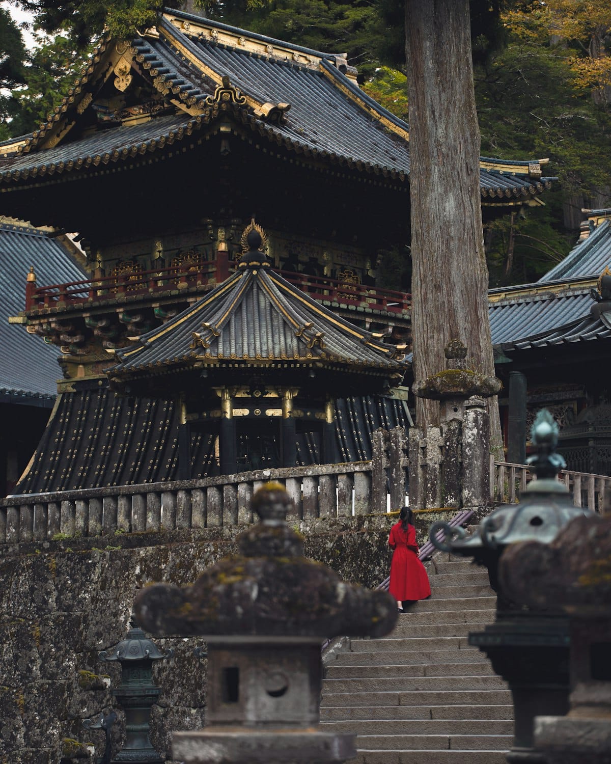 Shinkyo brug Nikko heilige rode brug Japan sacrale tempel