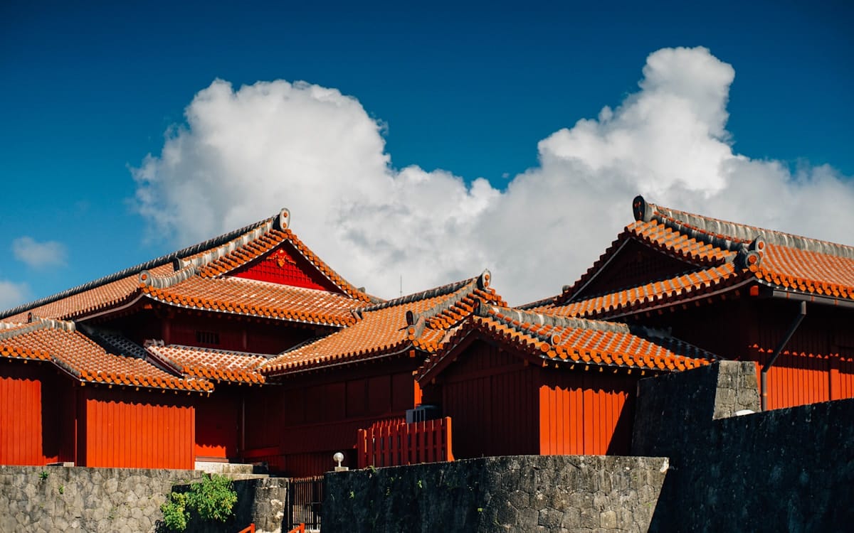 Shuri Castle Naha Okinawa rood kasteel Ryukyu koninkrijk