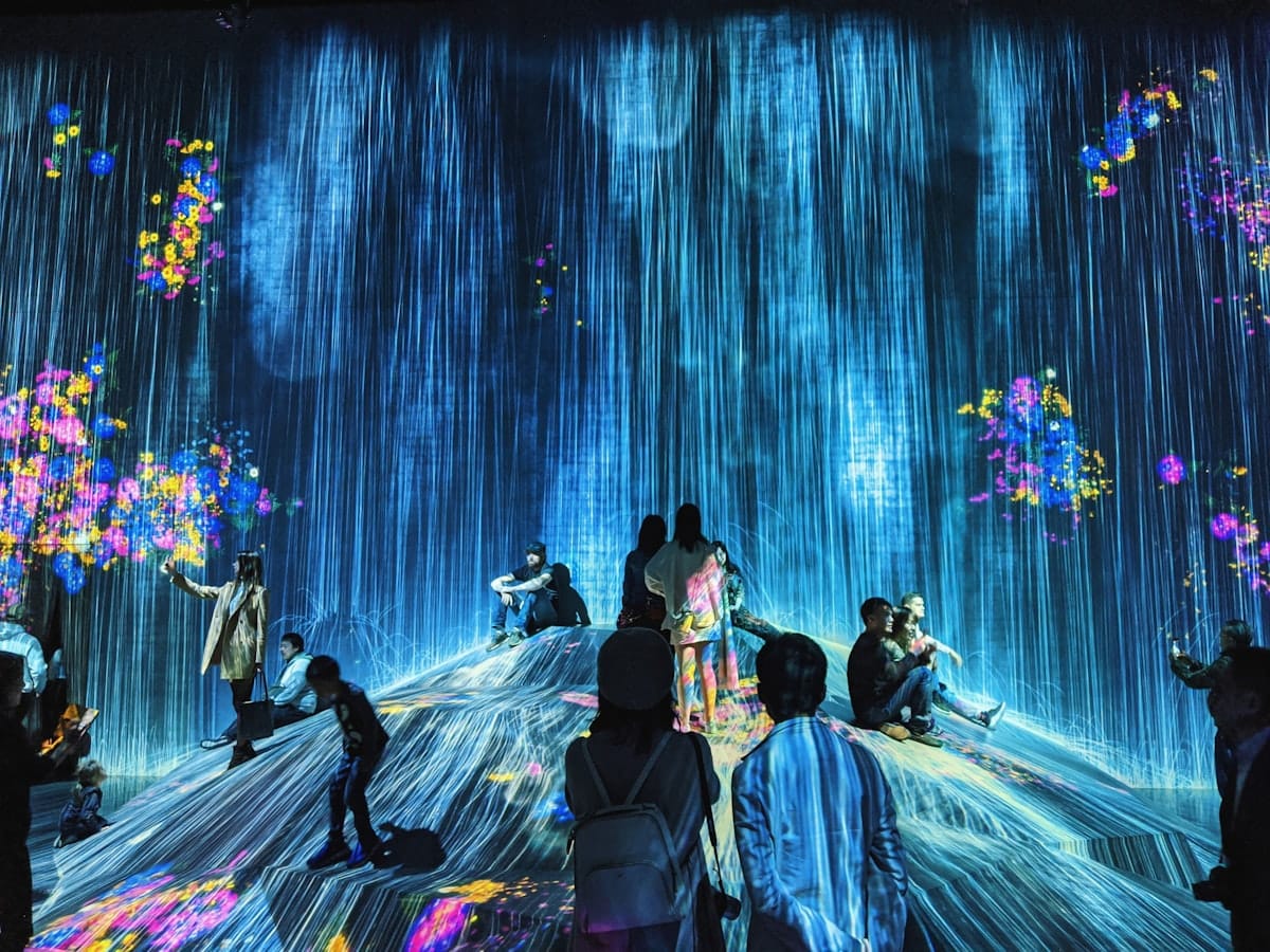 teamLab Borderless Tokyo digitale lichtinstallaties